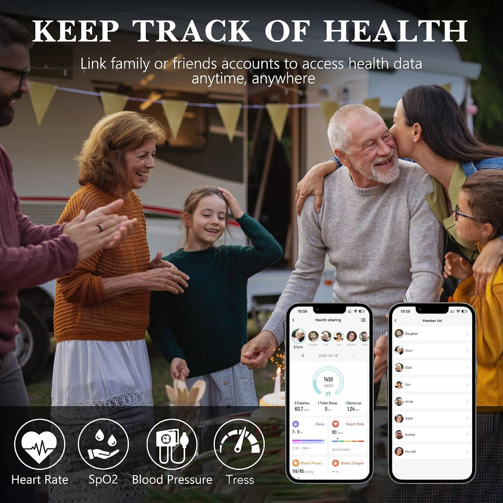 smart health ring fitness tracker for men women, view 9