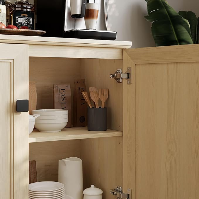 Multifunctional Buffet Sideboard Cabinet Farmhouse Modern Storage Cabinet