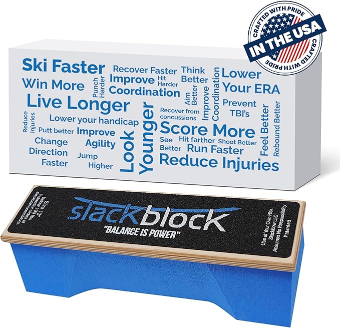 SlackBow SlackBlock Athletic Balance Trainer – Improve Balance, and Athletic