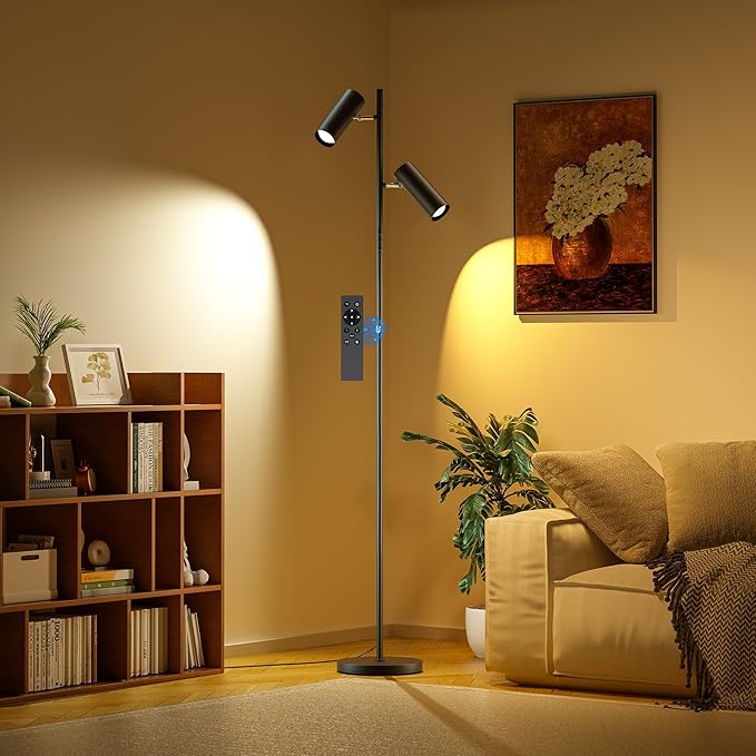 SIBRILLE Spotlight Floor Lamp, Tall LED Standing Lamp