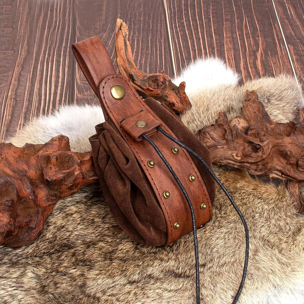 Renaissance Belt Pouch Purse Viking Bracer Hook Halloween Set Medieval Festiv...