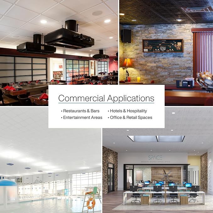 Genesis 2ft x 2ft Stucco Pro Black Ceiling Tiles