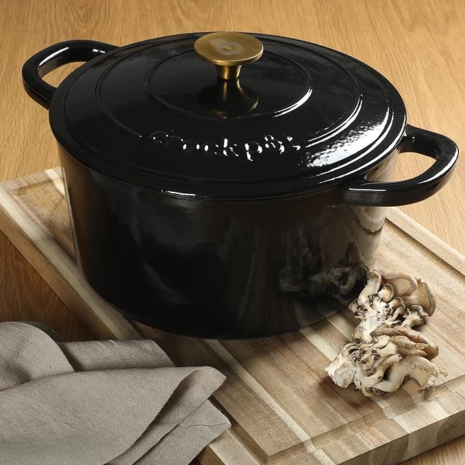 Crock Pot Artisan 7-Quart Round Cast Iron Dutch Oven