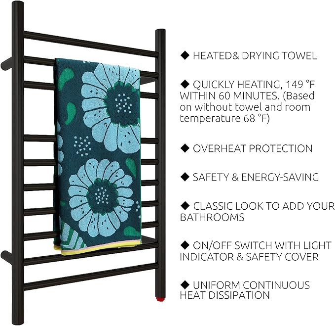 HEATGENE Towel Warmer, Compact Electric Towel Warmer