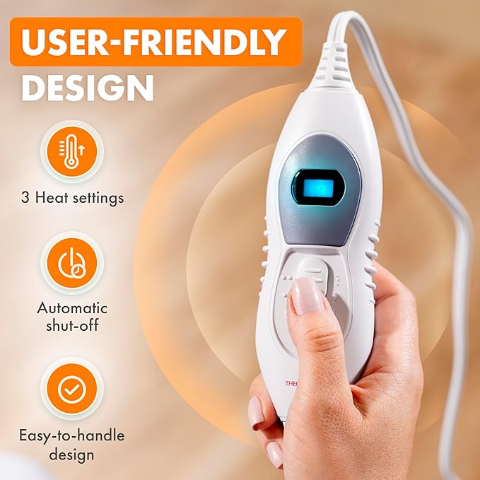 Theracare Reusable Micro-Plush Fabric 25 X 26 Inch Heating Pad 24-610 1 Each