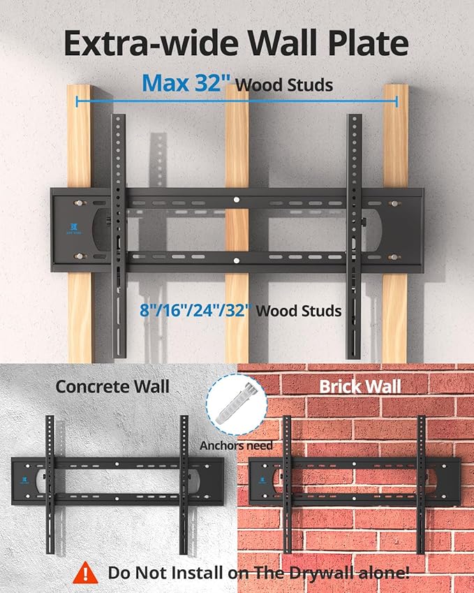 85 86 98 100 inch Heavy Duty Tilt TV Wall Mount Bracket