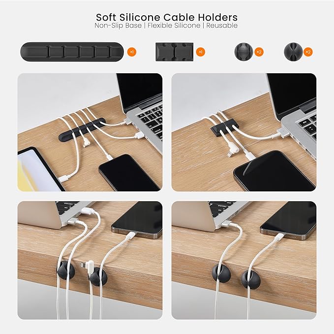 EUREKA ERGONOMIC Metal 316 PCS Cable Management Organizer Kit Cable Raceways
