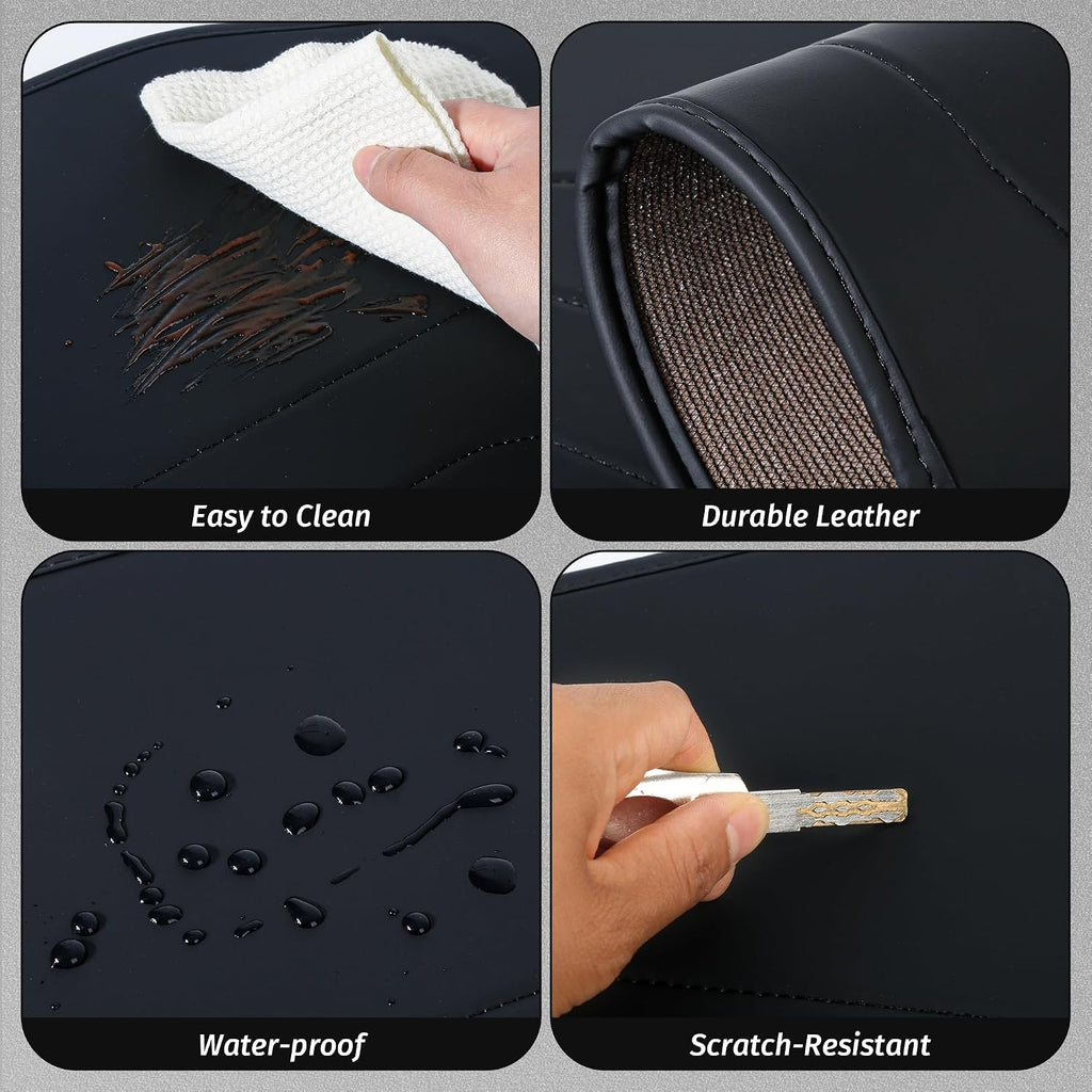 center console leather side anti-kick mats(2 pieces) designed, package contents