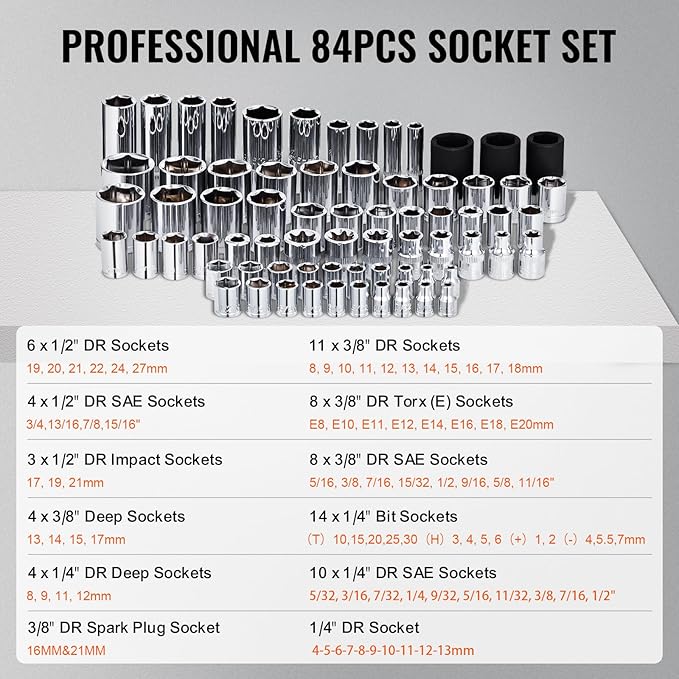 VEVOR 121-Piece Mechanics Tool Set