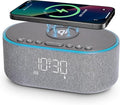 Odokee Wireless Charging Alarm Clock Radio: Qi Certified Fast Wireless Charger