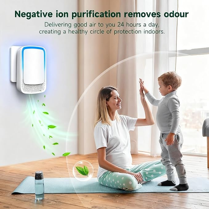 Plug In Air Ionizer Purifier for Home, Negative Ion Generator, Quiet Air (6 Pack)