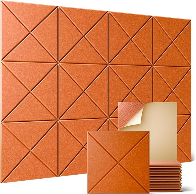 Sonicism 12 Pack X-Lined Acoustic Panels