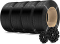 SUNLU PLA+2.0 3D Printer Filament Refill 1.75mm, 4KG, 1KG/Roll, Black*4