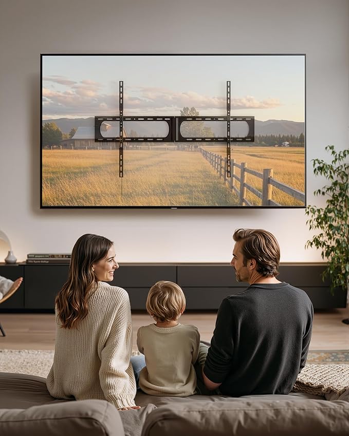 monTEK Heavy Duty XXL Fixed TV Wall Mount