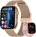 Smart Watch for Men Women,1.96" HD AMOLED Fitness Watch Tracker with 2 Band