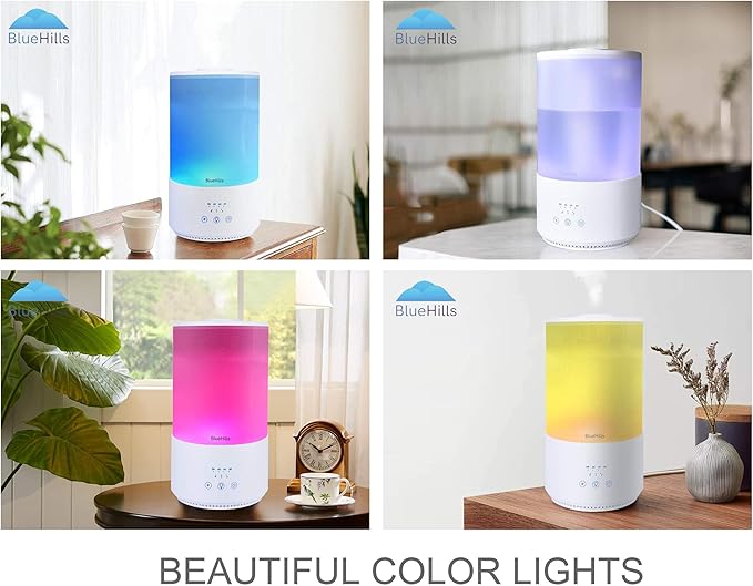 BlueHills Premium 4000 ml Tall Essential Oil Diffuser 4L 4 Liter 50 Hour Run