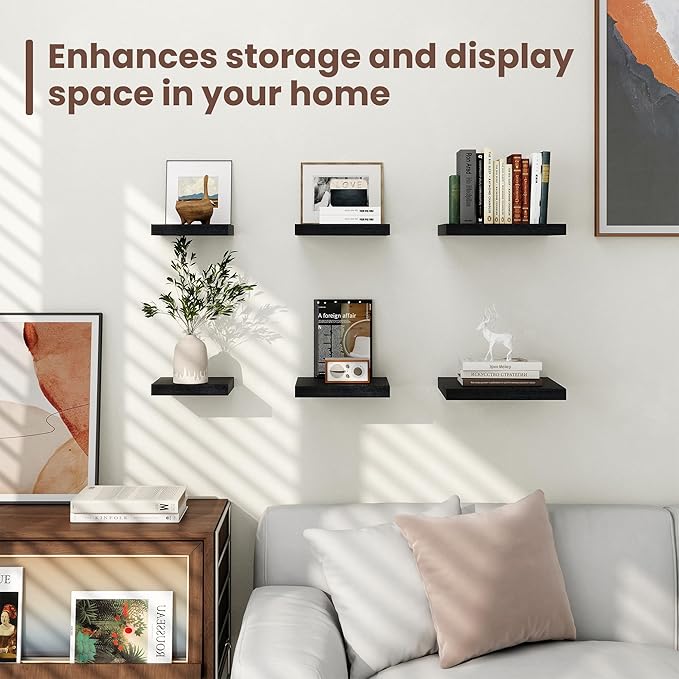 Fun Memories Floating Shelves for Wall (Set of 3)