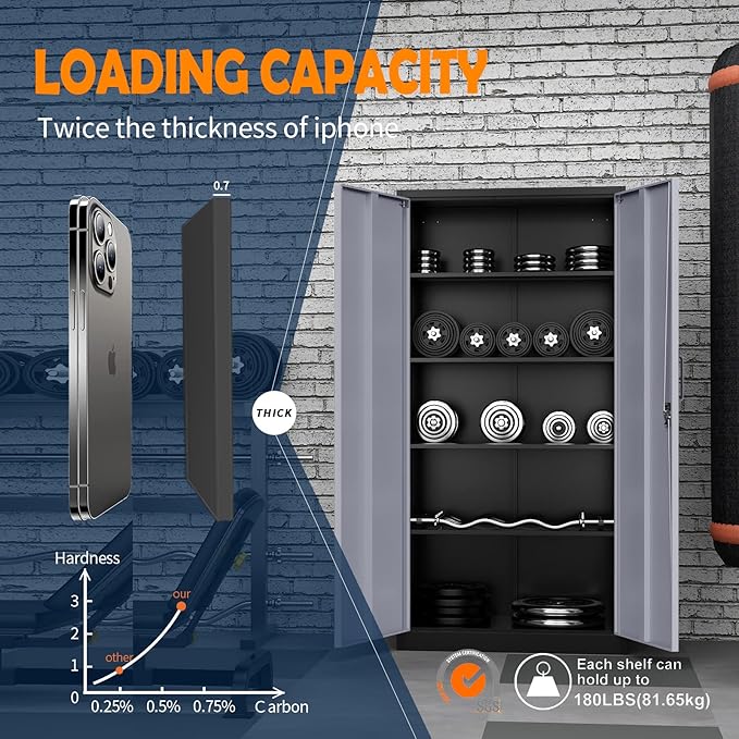 Yizosh Metal Storage Cabinet