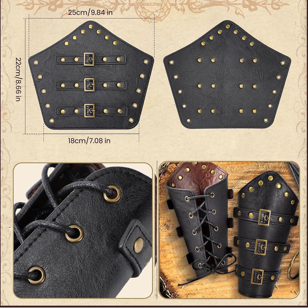 Renaissance Belt Pouch Purse Viking Bracer Hook Halloween Set Medieval Festiv...
