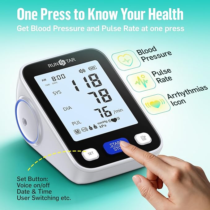 RunStar Upper Arm Blood Pressure Monitor