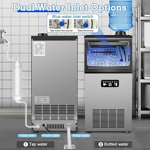 Ice Machine Commercial Ice Maker Machine 120lbs/24H
