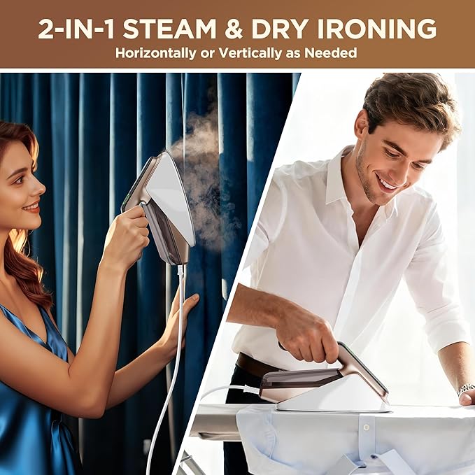 Newbealer Steam Generator Iron, 1500W Turbo Steamer