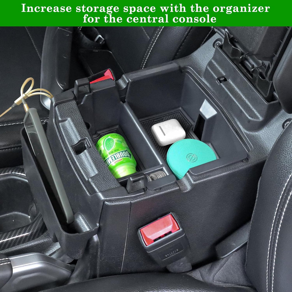 Eamplest Center Console Organizer for Jeep Wrangler & Gladiator 2018-2023
