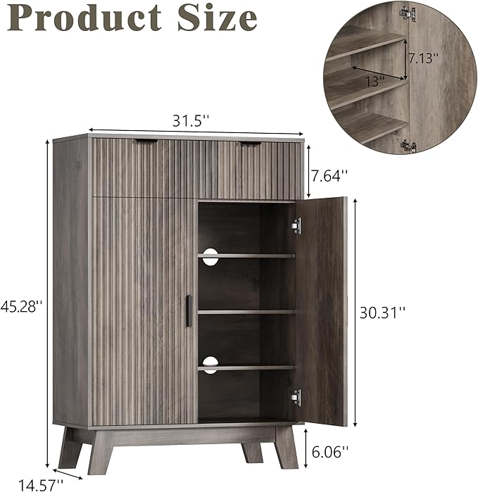 Shoe Cabinet Storage for Entryway