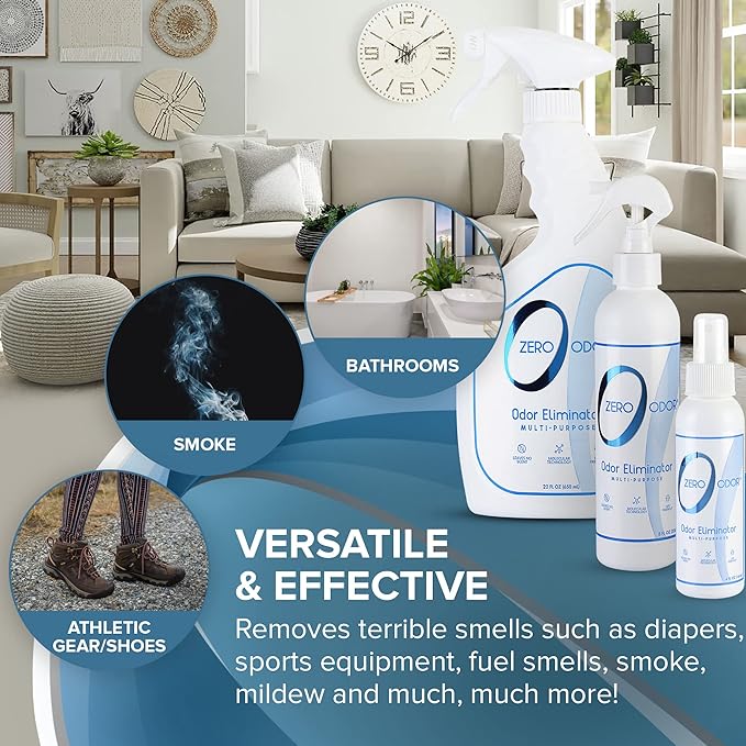 Zero Odor - Multi-Purpose Strong Odor Eliminator (3-Piece)