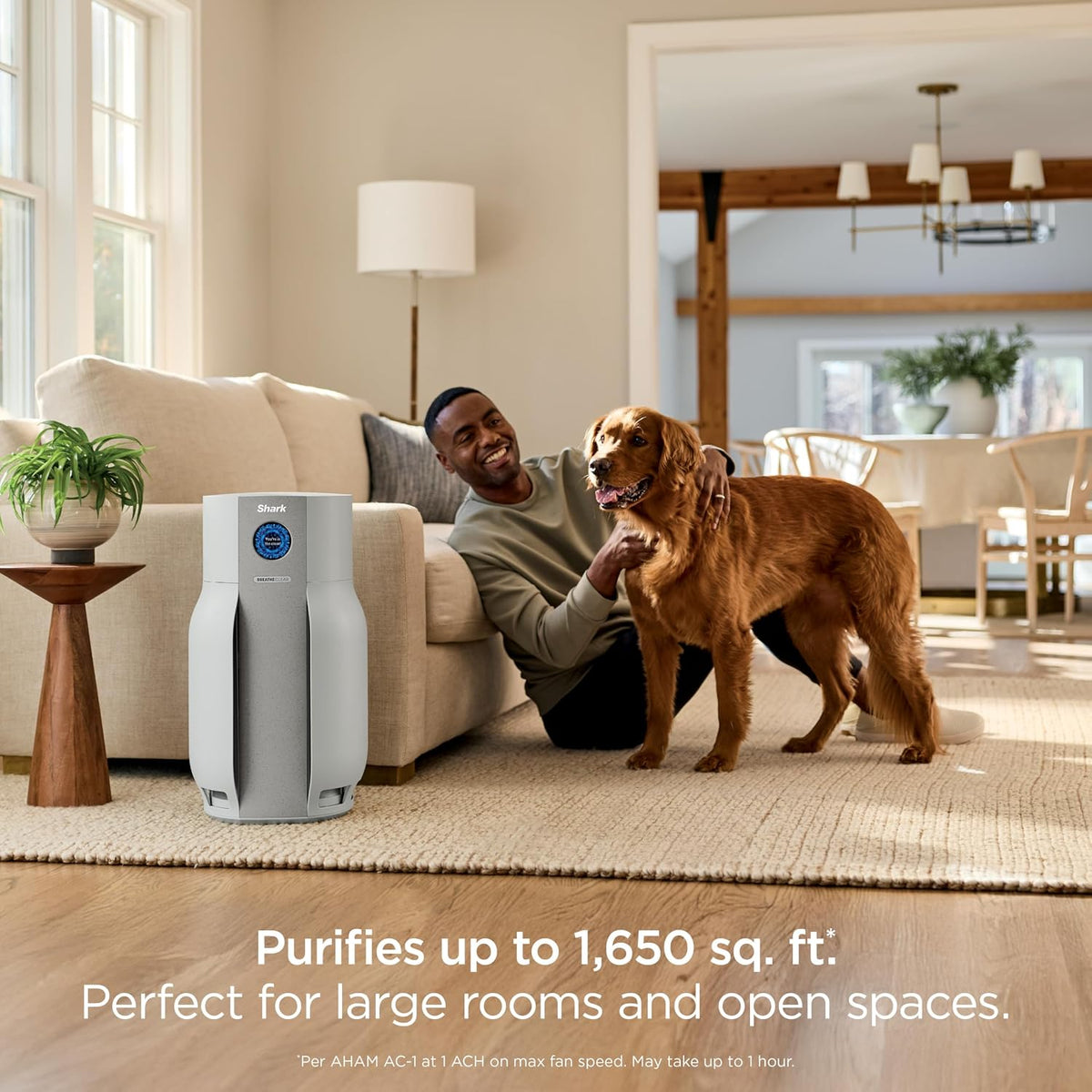Shark BreatheClear Max Smart Air Purifier, HP362, Dove