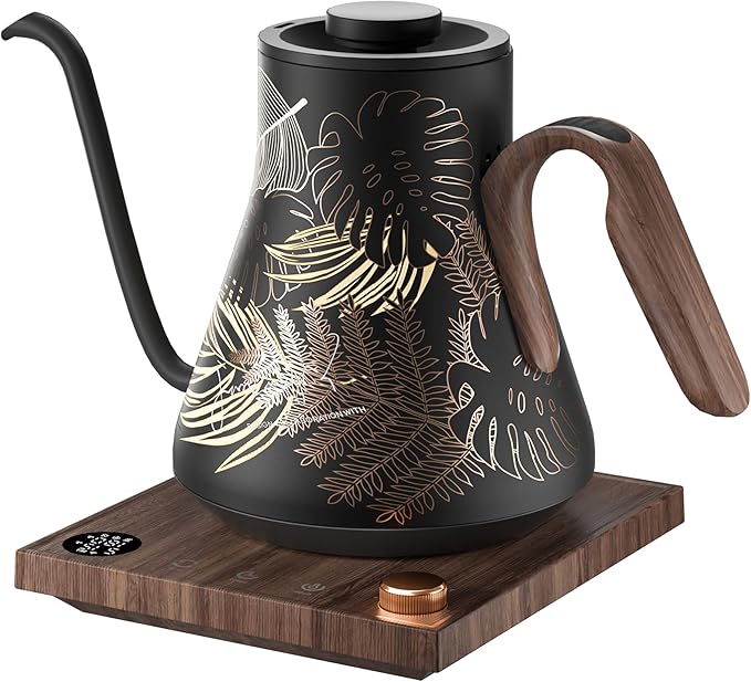 Electric Kettle, Gooseneck Electric Kettle, ±1℉ Precise Temperature Control