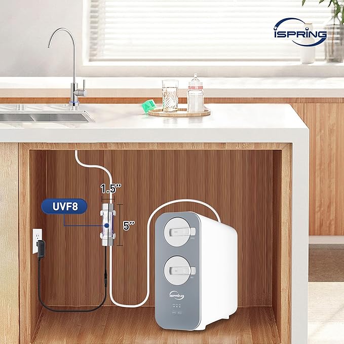 iSpring RO800G+UVF8 Tankless Reverse Osmosis System