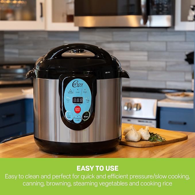 CAREY DPC-9SS Smart Electric Pressure Cooker and Canner, Stainless Steel