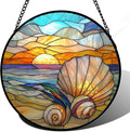 AMDERVEN Stained Glass Window Hanging