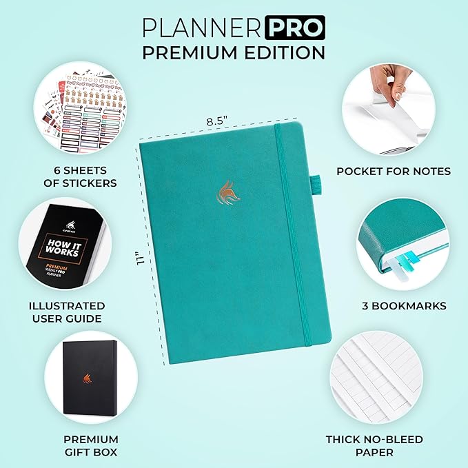 Clever Fox Planner Pro Premium – Luxurious Weekly & Monthly Planner