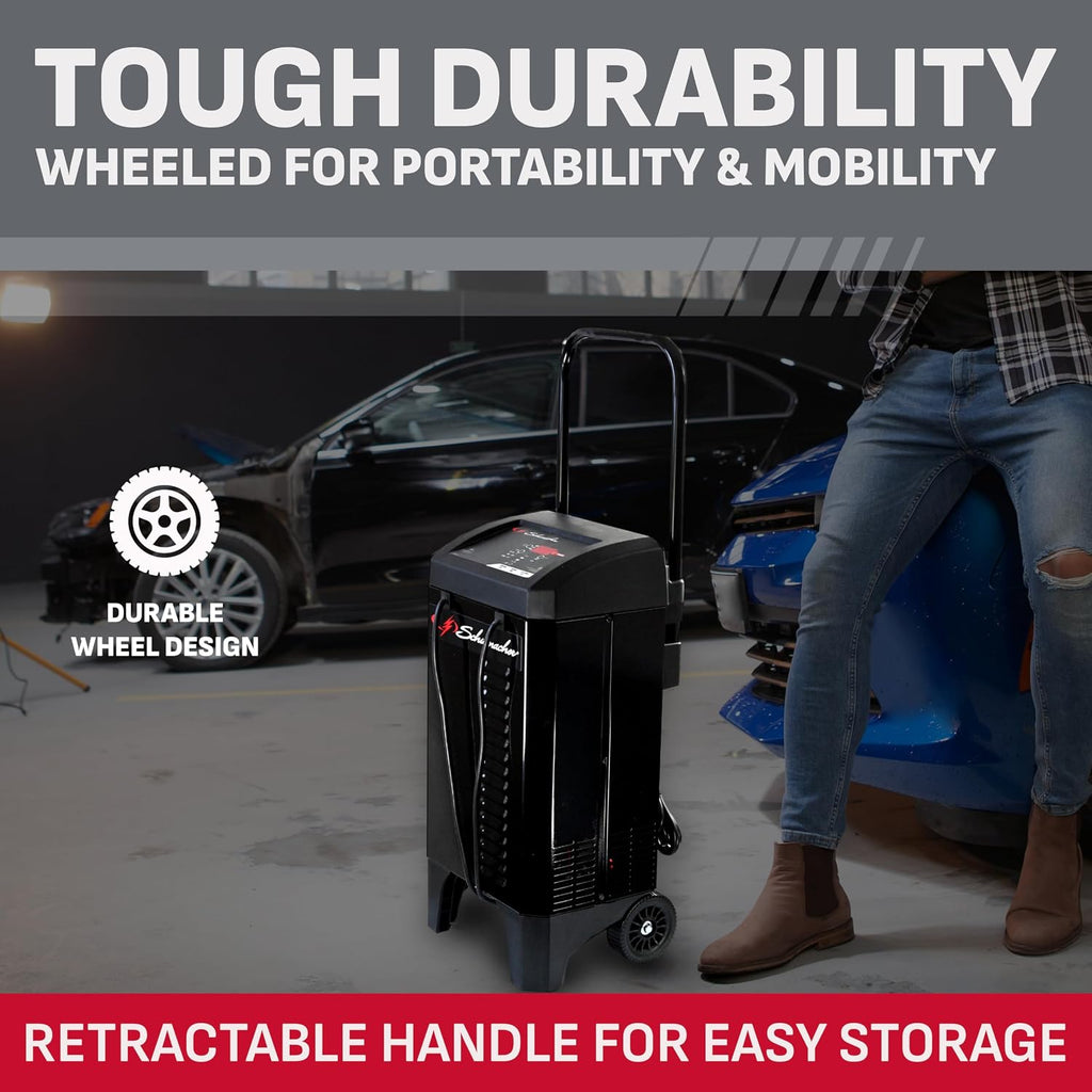 Schumacher Electric Wheeled 6A Car Battery Charger & Maintainer – SC1353