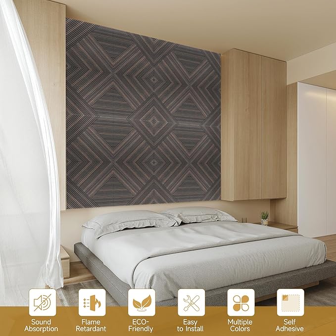 Acoustic Panels for Wall and Ceiling (6 Pack)