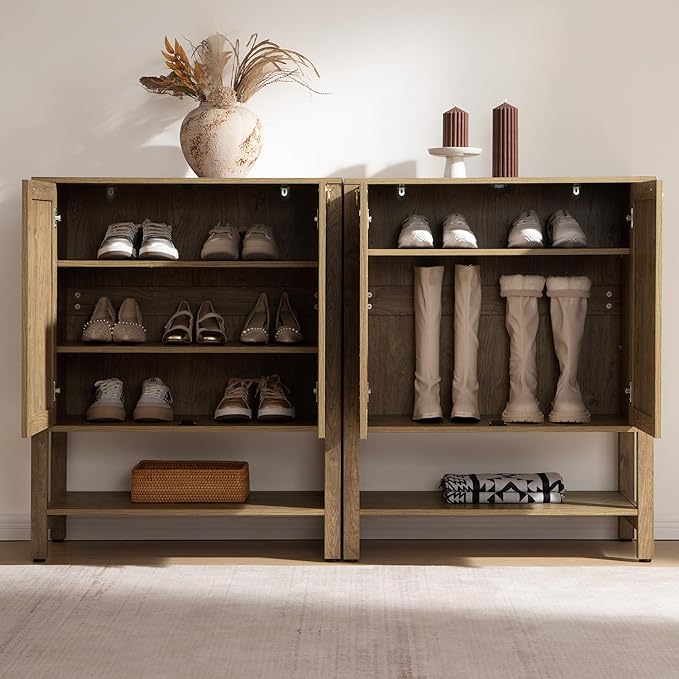 SICOTAS Shoe Cabinet with Storage (3 Pieces)