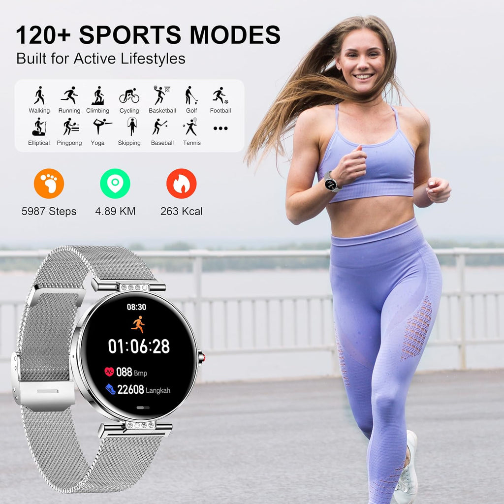 smart watch for women (3 bands) 1.19“ amoled, package contents