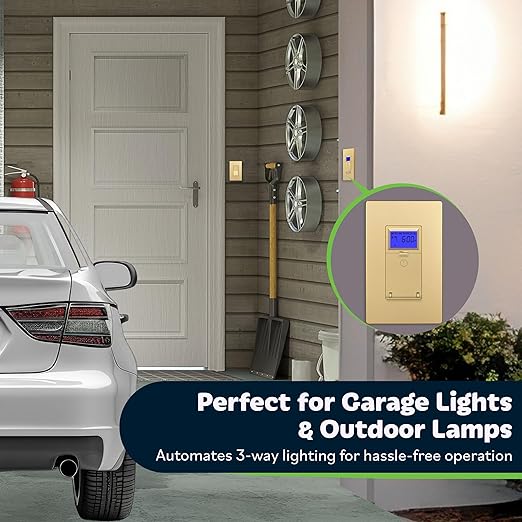 TOPGREENER Digital Astronomic Timer Switch, 7-Day Programmable Sunrise Sunset