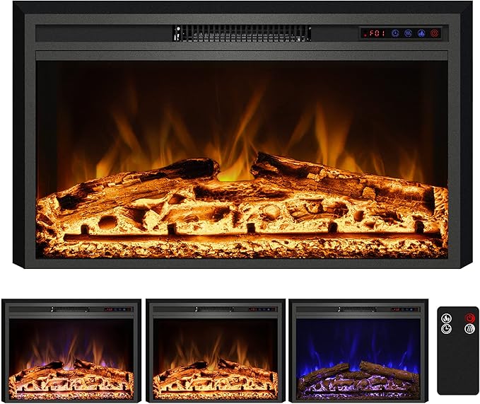 Electric Fireplace, Electric Fireplace Inserts, Recessed Fireplace Heater