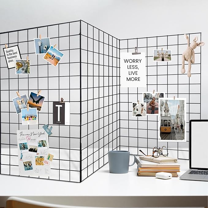 Koretech Grid Wall Panels 3 Pcs, Commercial Grade Gridwall Panels, Metal Grid