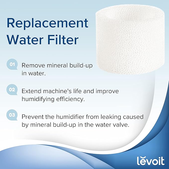 LEVOIT OasisMist Smart Cool and Warm Mist Humidifiers & 10-Pack Top Fill
