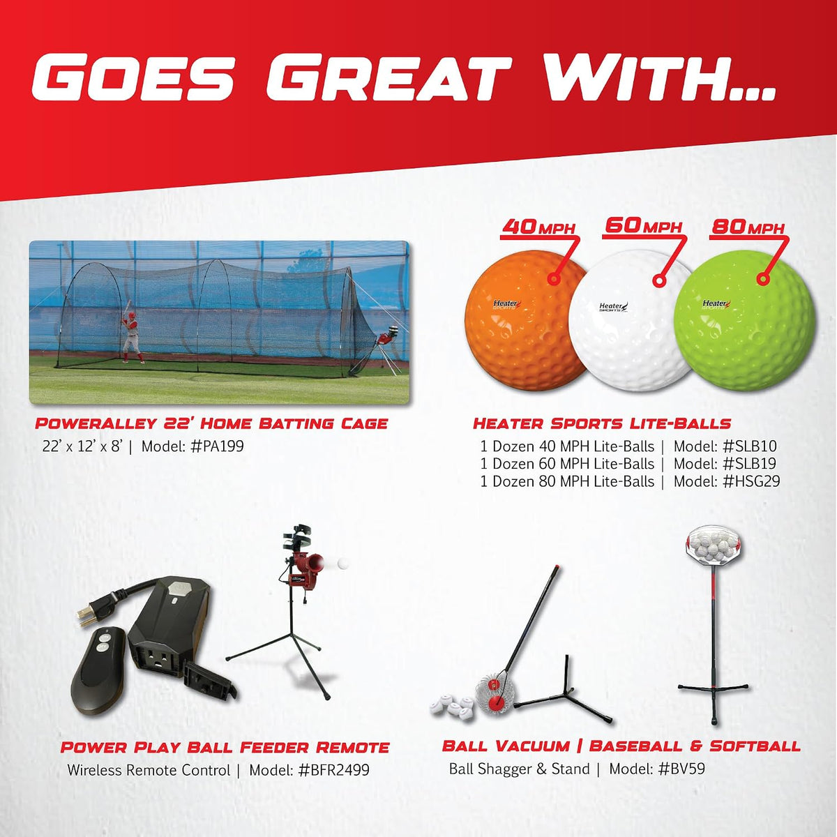 Heater Sports Slider Lite 360 Baseball Pitching Machine with Automatic Ball Feeder - Accurate 360-Degree Delivery, Durable and Portable Training Tool for All Ages