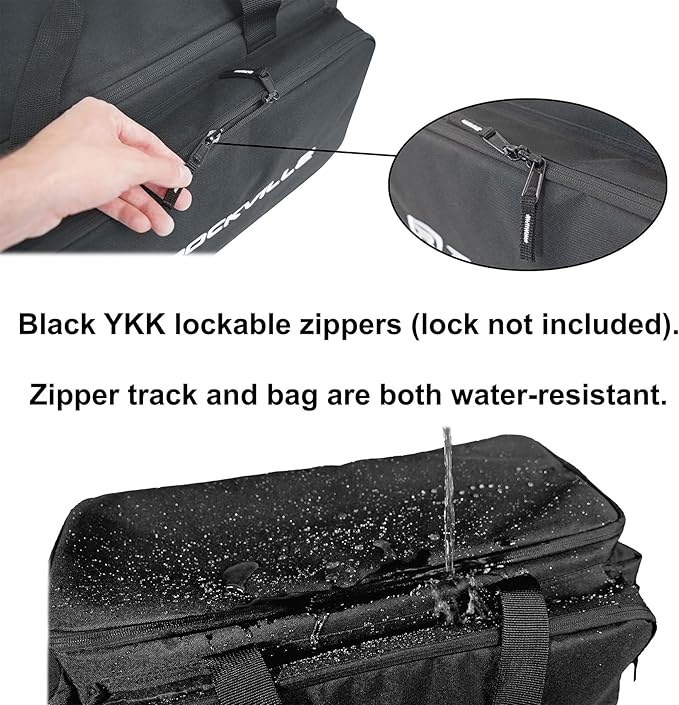 Rockville UT-BAG10 DJ Utility/Cable Bag, 10 Compartments, Padded Straps