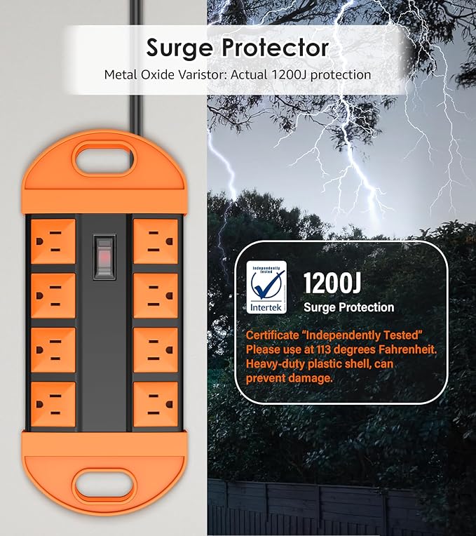 CCCEI Outdoor Power Strip Weatherproof