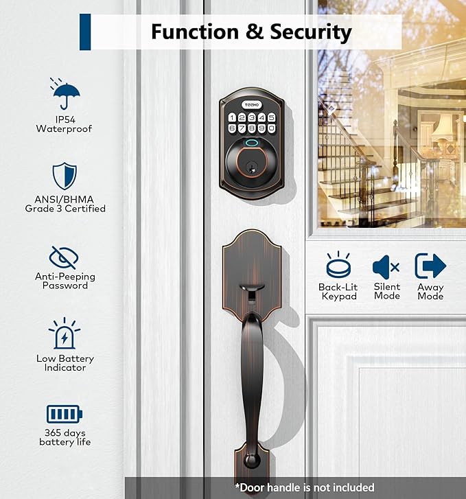 TEEHO TE002 Fingerprint Door Lock