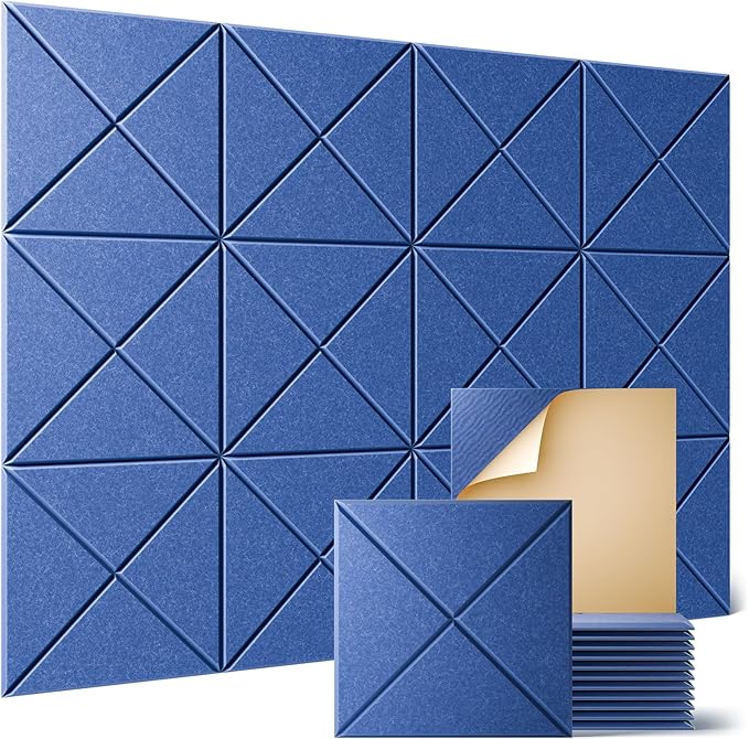 Sonicism 12 Pack X-Lined Acoustic Panels