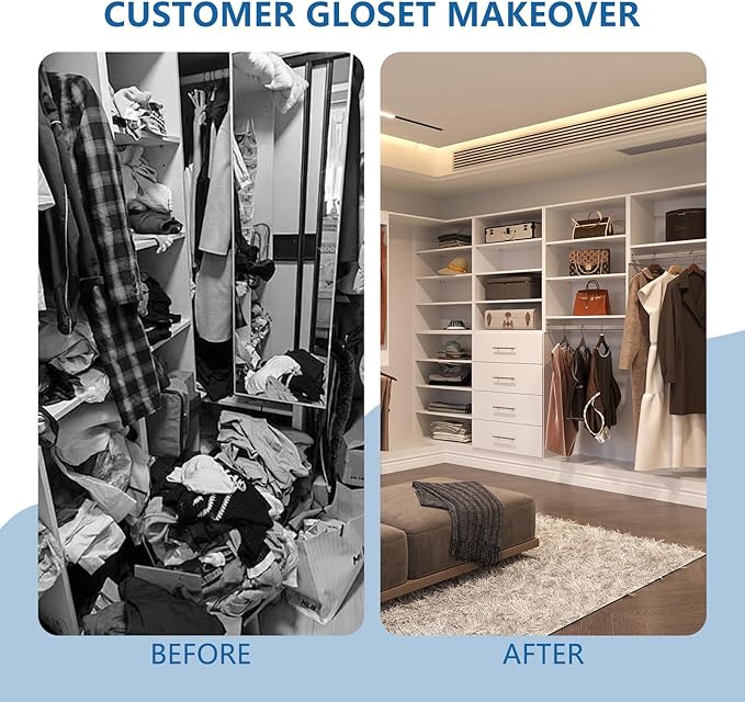 Modular Closet, Wood Tower Storage