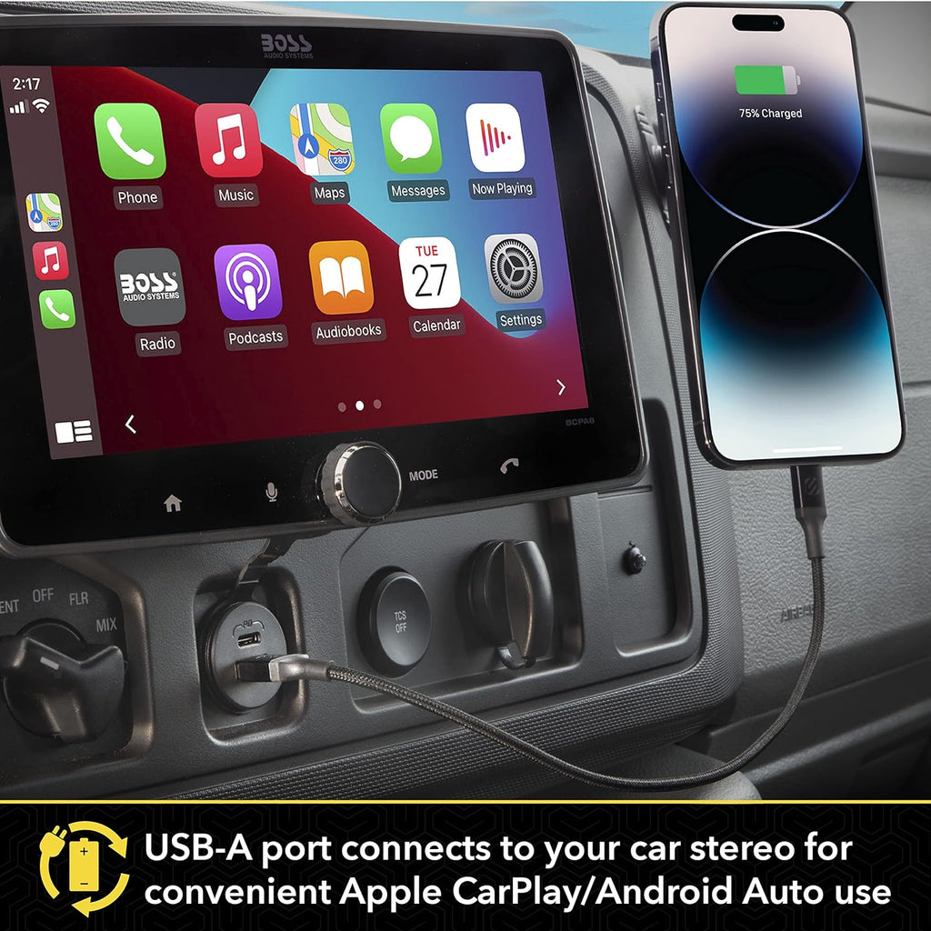 scosche powervolt dash port 27w usb-c car charger, close-up detail